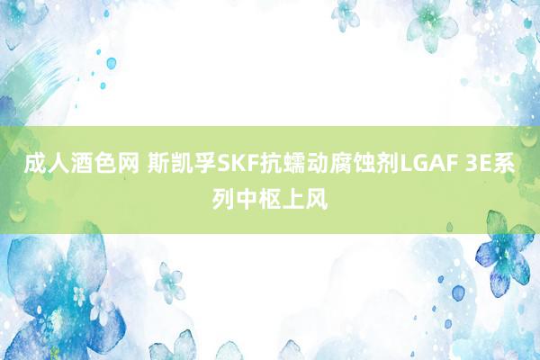 成人酒色网 斯凯孚SKF抗蠕动腐蚀剂LGAF 3E系列中枢上风