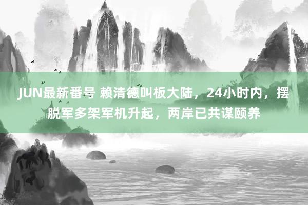 JUN最新番号 赖清德叫板大陆，24小时内，摆脱军多架军机升起，两岸已共谋颐养